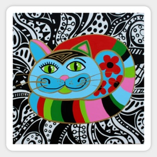 Colorful cat Sticker